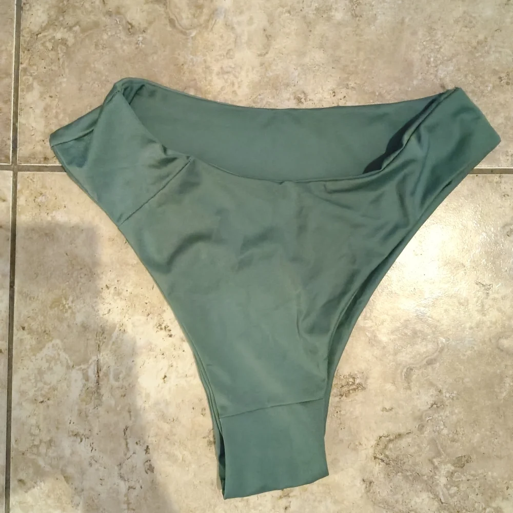 Green High-Waisted Bikini Bottom Nwot